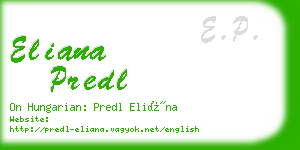 eliana predl business card